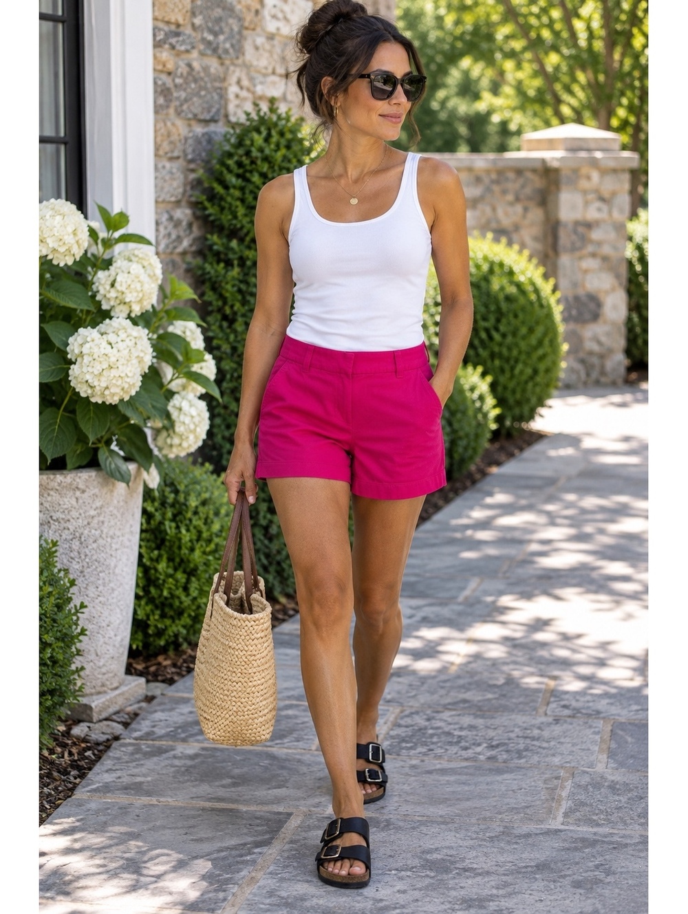 J.Crew Pink Cotton Blend Casual Shorts Size 00